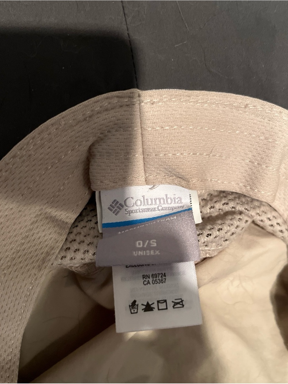 Columbia Beige Unisex Outdoor Cap with Mesh Lining - Picture 6 of 7